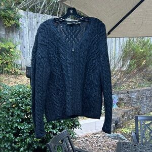 Preview International Black Wool Knit Sweater